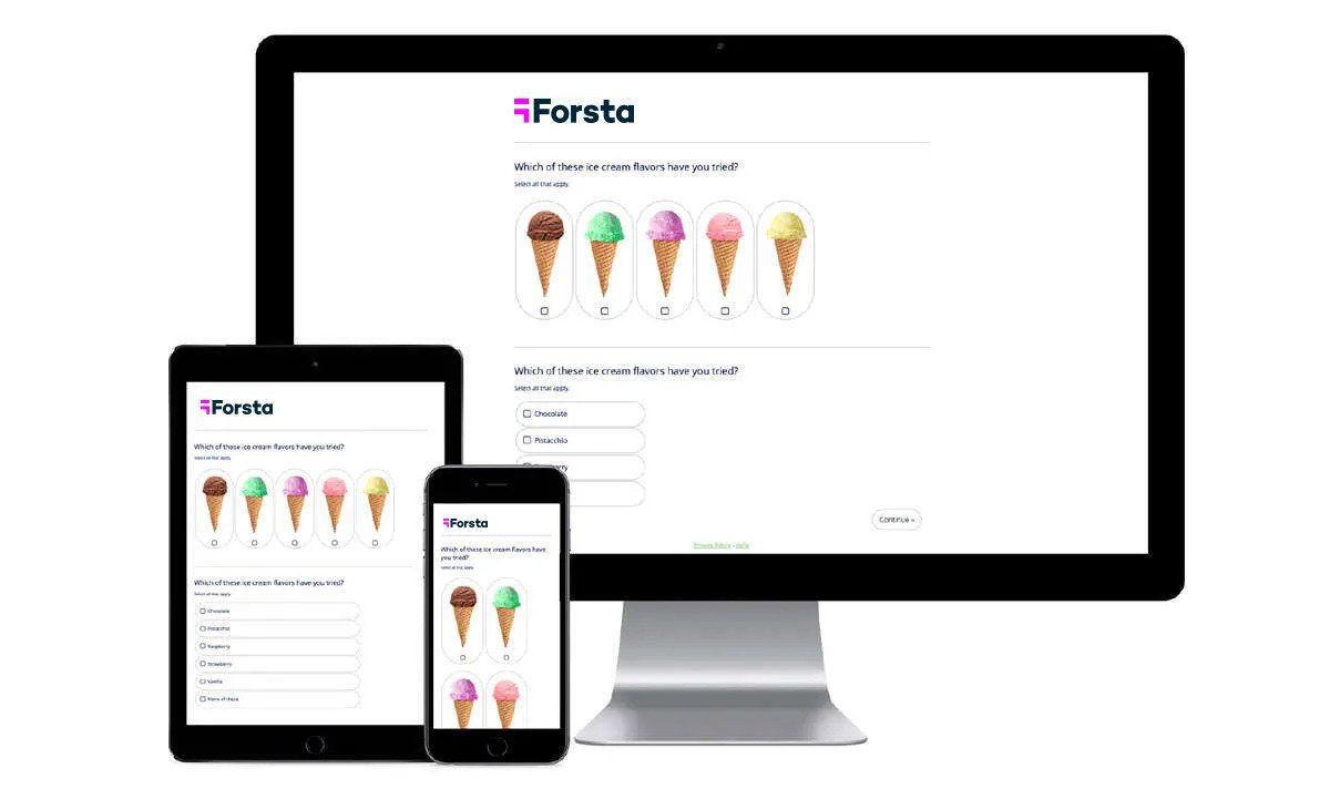 Forsta online survey software