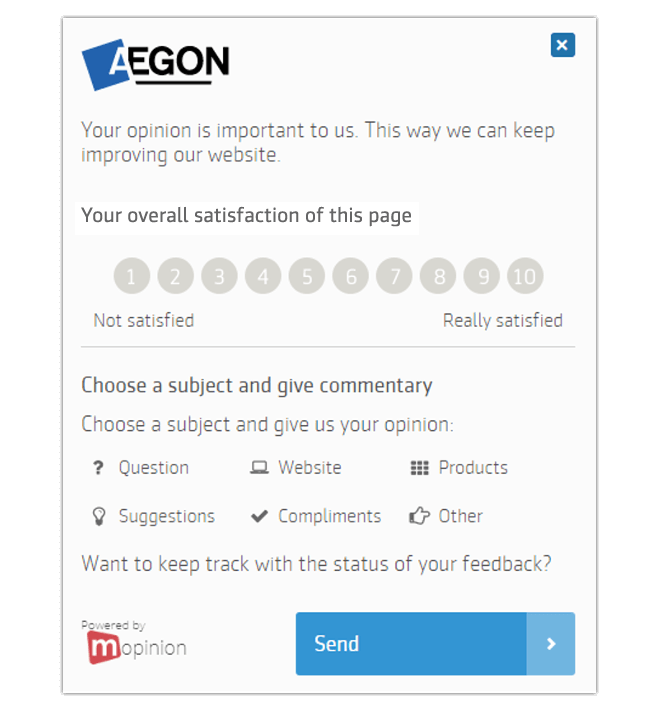 Mopinion: The Best Feedback Form Templates for Your Website - CSAT
