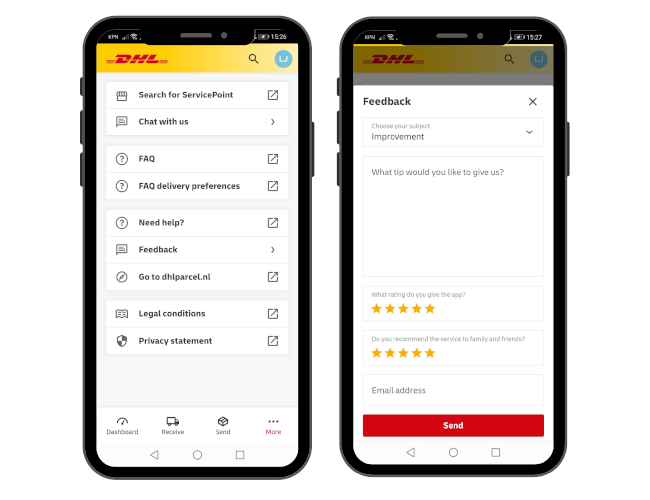 DHL CSAT survey