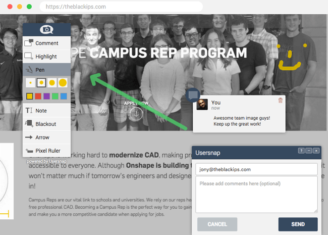 UserSnap - Visual/Usability Feedback Tools