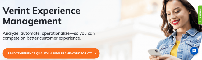 Mopinion: 29 Best Customer Feedback Tools: an overview - Verint Experience Management software